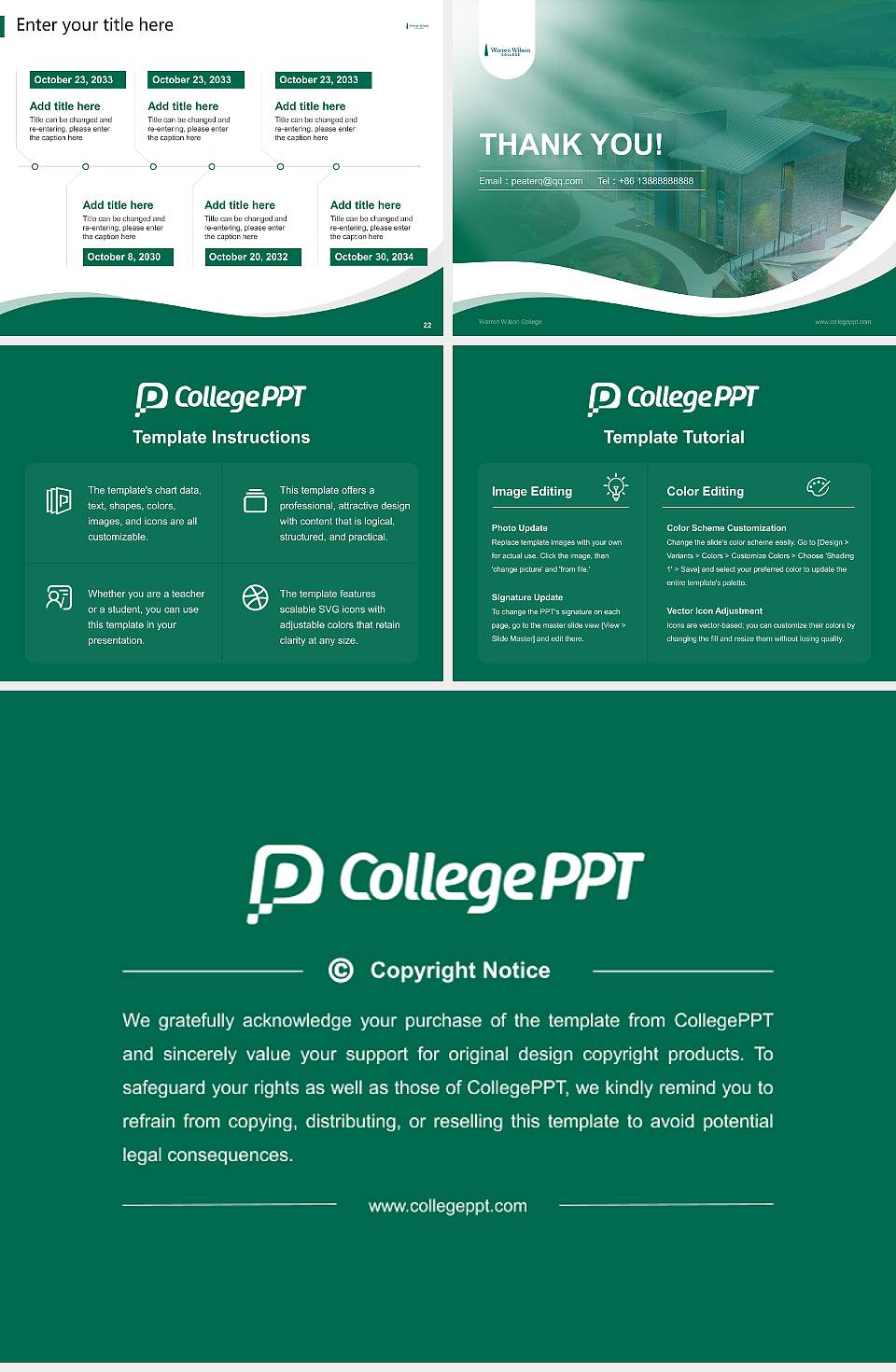Warren Wilson College Lecture Sharing and Networking Event PPT Template4:3 ratio PPT effect preview image4