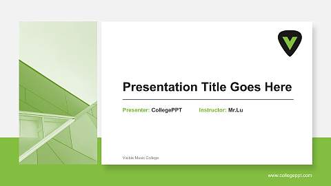 Visible Music College General Purpose PPT Template