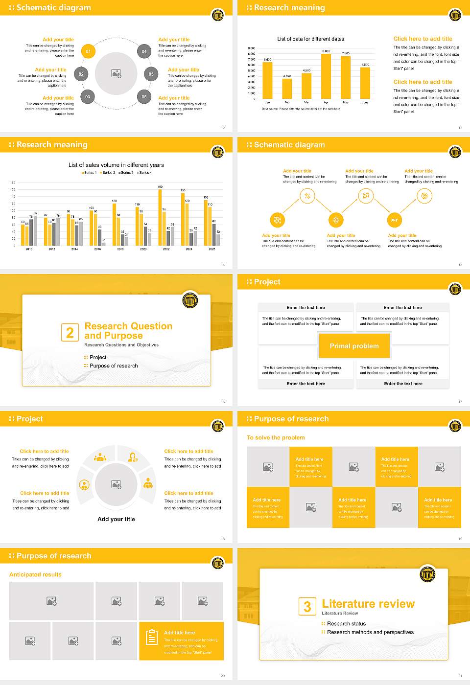 Virginia Commonwealth University Graduation Thesis Defense PPT Template16:9 ratio PPT effect preview image3