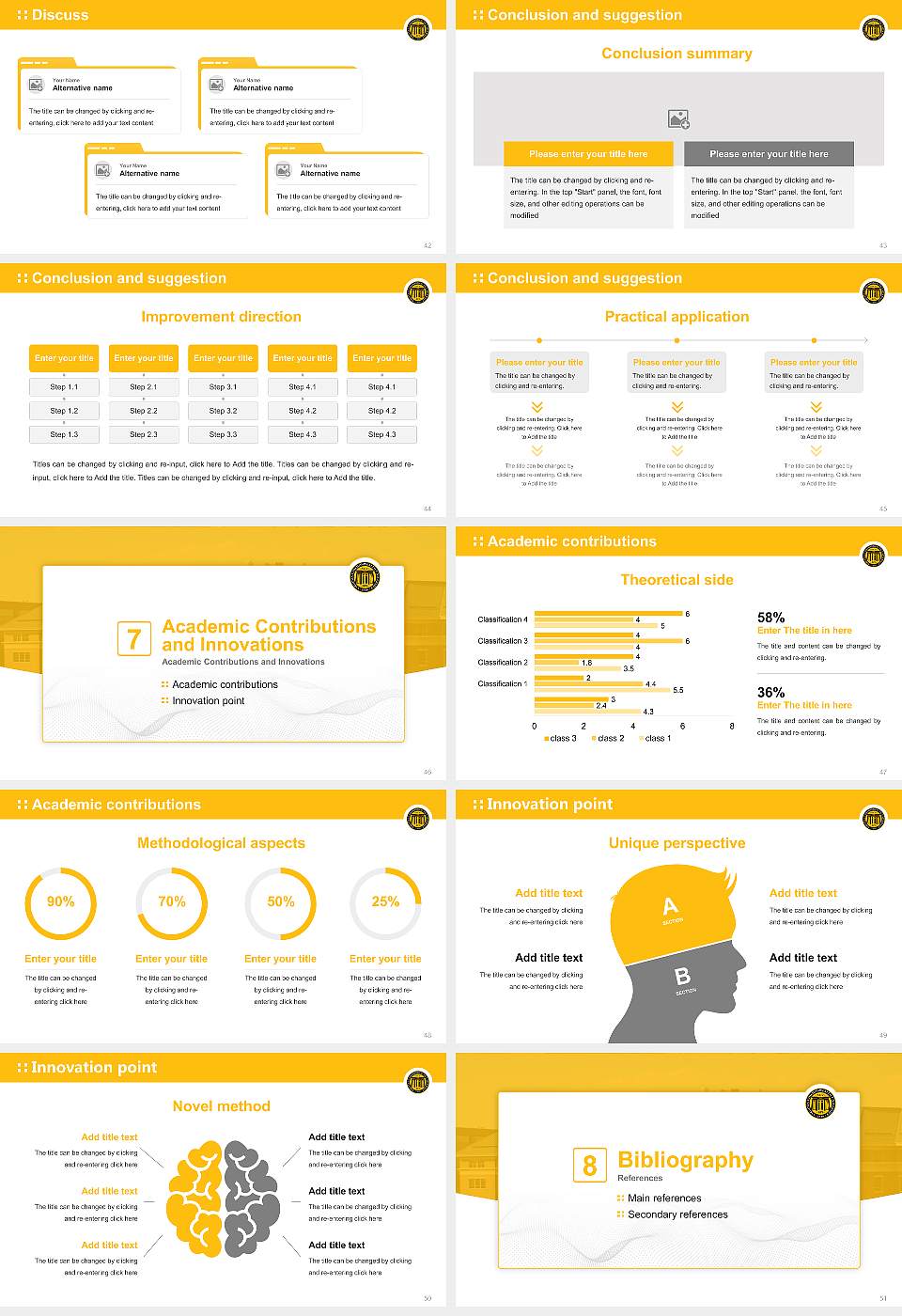 Virginia Commonwealth University Graduation Thesis Defense PPT Template16:9 ratio PPT effect preview image6