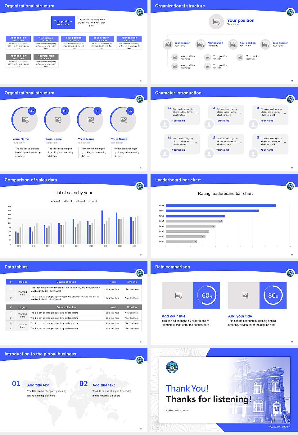 Virginia University of Lynchburg Academic Presentation/Research Findings Report PPT Template16:9 ratio PPT effect preview image4