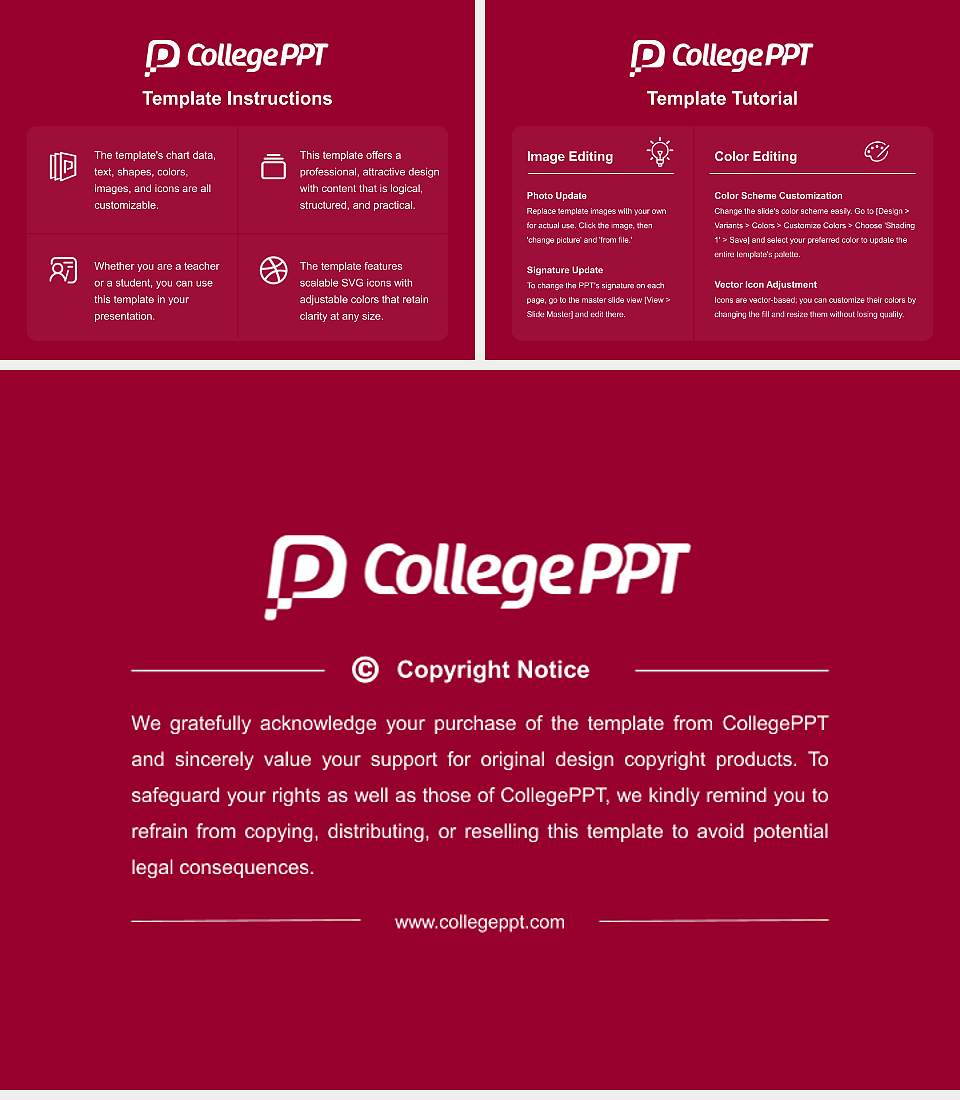 Valley City State University Course/Courseware Creation PPT Template4:3 ratio PPT effect preview image5