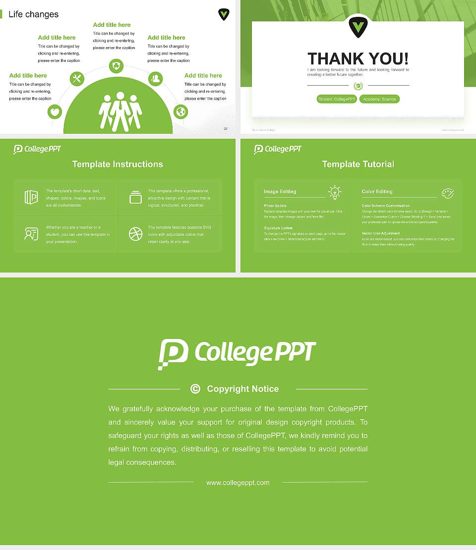 Visible Music College National Scholarship Defense PPT Template16:9 ratio PPT effect preview image4