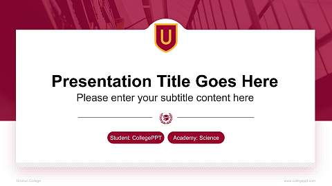 Ursinus College National Scholarship Defense PPT Template