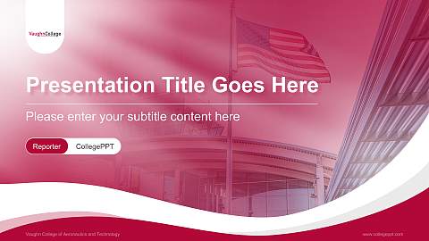 Vaughn College of Aeronautics and Technology Lecture Sharing and Networking Event PPT Template