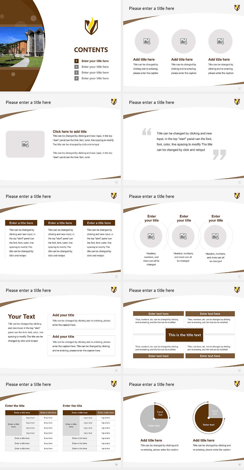 Valparaiso University Course/Courseware Creation PPT Template4:3 ratio PPT effect preview image2