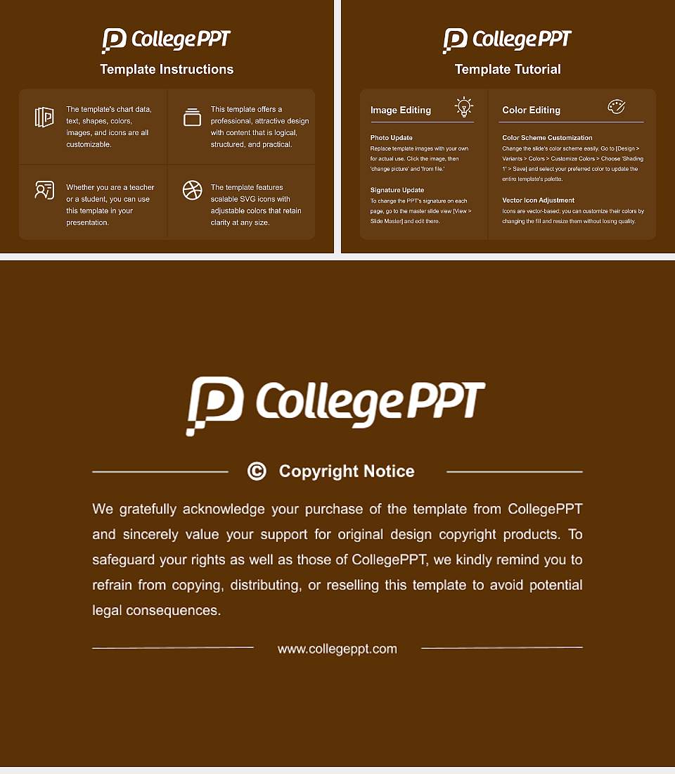 Valparaiso University Course/Courseware Creation PPT Template4:3 ratio PPT effect preview image5