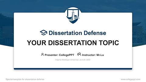 Virginia Wesleyan University Graduation Thesis Defense PPT Template
