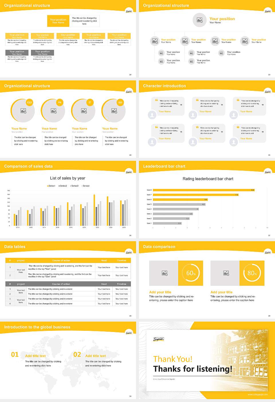 University of Wisconsin-Superior Academic Presentation/Research Findings Report PPT Template16:9 ratio PPT effect preview image4