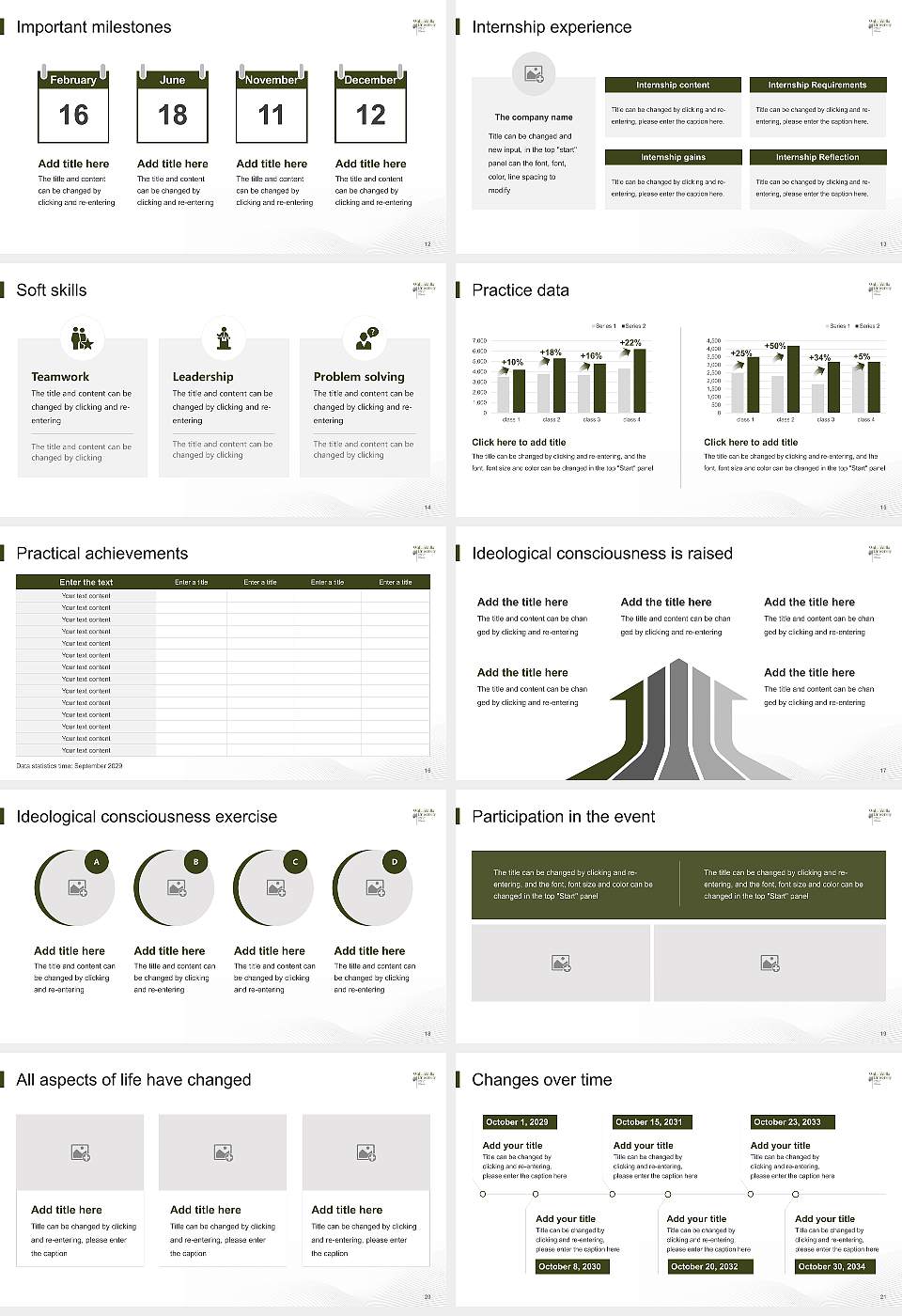 Walla Walla University National Scholarship Defense PPT Template16:9 ratio PPT effect preview image3