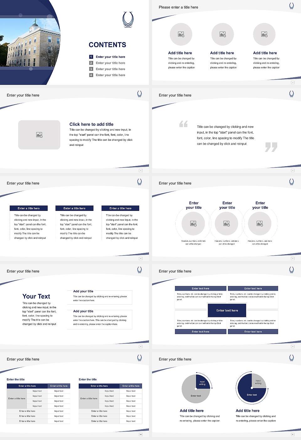 Upper Iowa University Course/Courseware Creation PPT Template16:9 ratio PPT effect preview image2