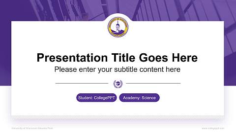 University of Wisconsin-Stevens Point National Scholarship Defense PPT Template