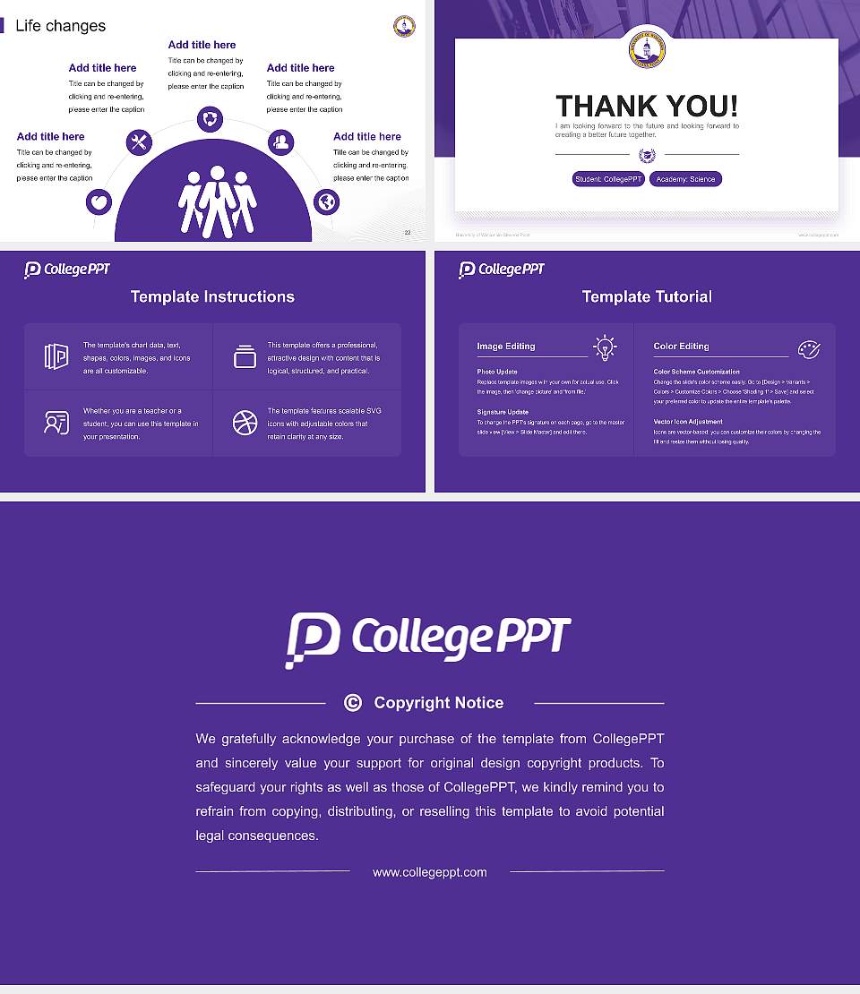 University of Wisconsin-Stevens Point National Scholarship Defense PPT Template16:9 ratio PPT effect preview image4