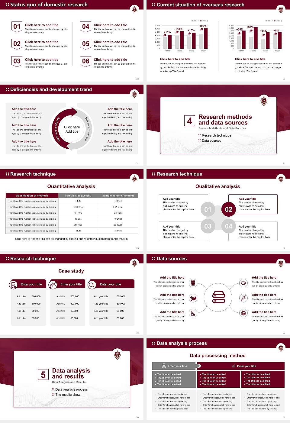 Walsh University Graduation Thesis Defense PPT Template16:9 ratio PPT effect preview image4