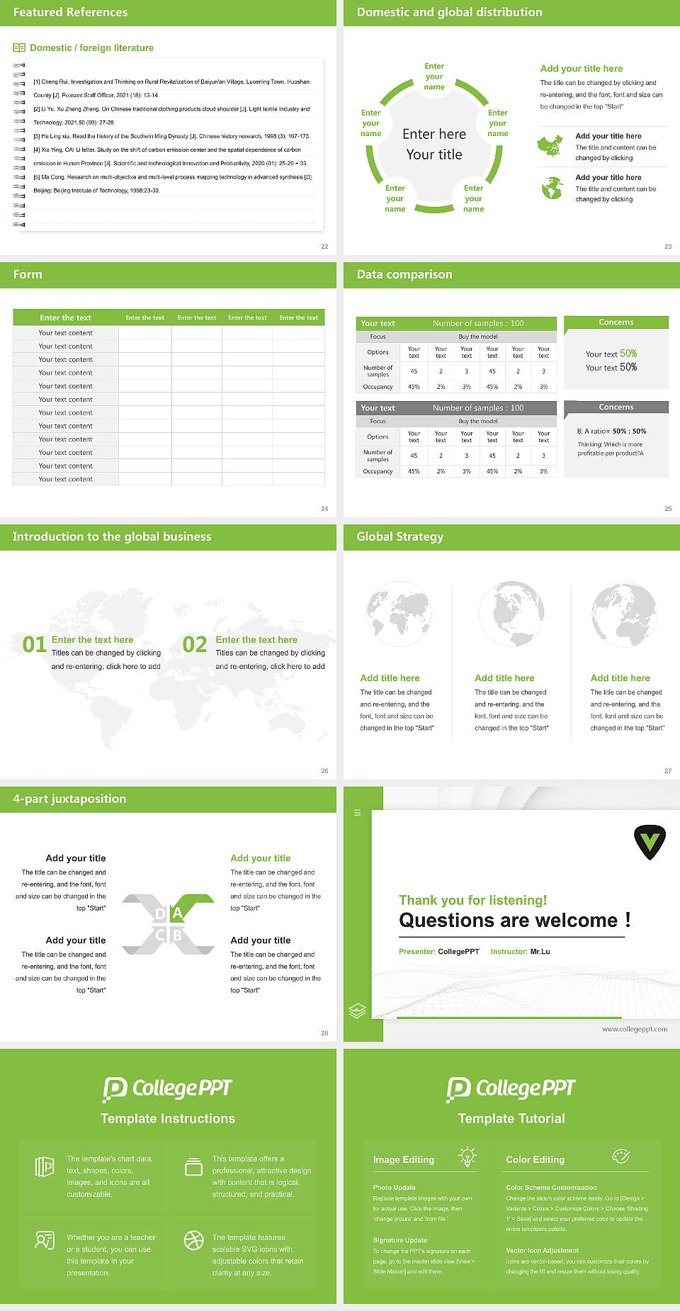 Visible Music College Thesis Proposal/Graduation Defense PPT Template4:3 ratio PPT effect preview image4