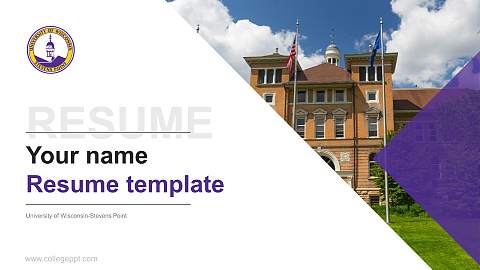 University of Wisconsin-Stevens Point Resume PPT Template