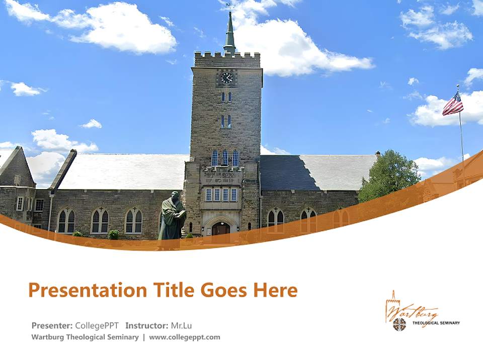 Wartburg Theological Seminary Course/Courseware Creation PPT Template4:3 ratio PPT effect preview image5