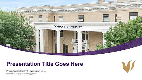 Waldorf University Course/Courseware Creation PPT Template