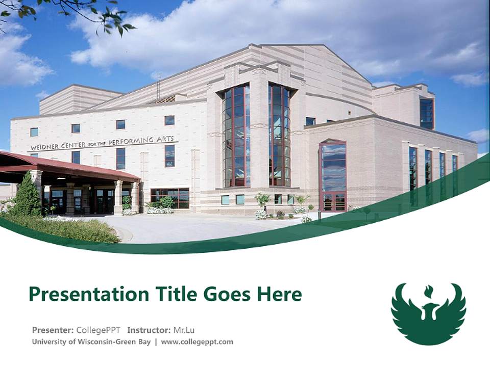 University of Wisconsin-Green Bay Course/Courseware Creation PPT Template4:3 ratio PPT effect preview image5
