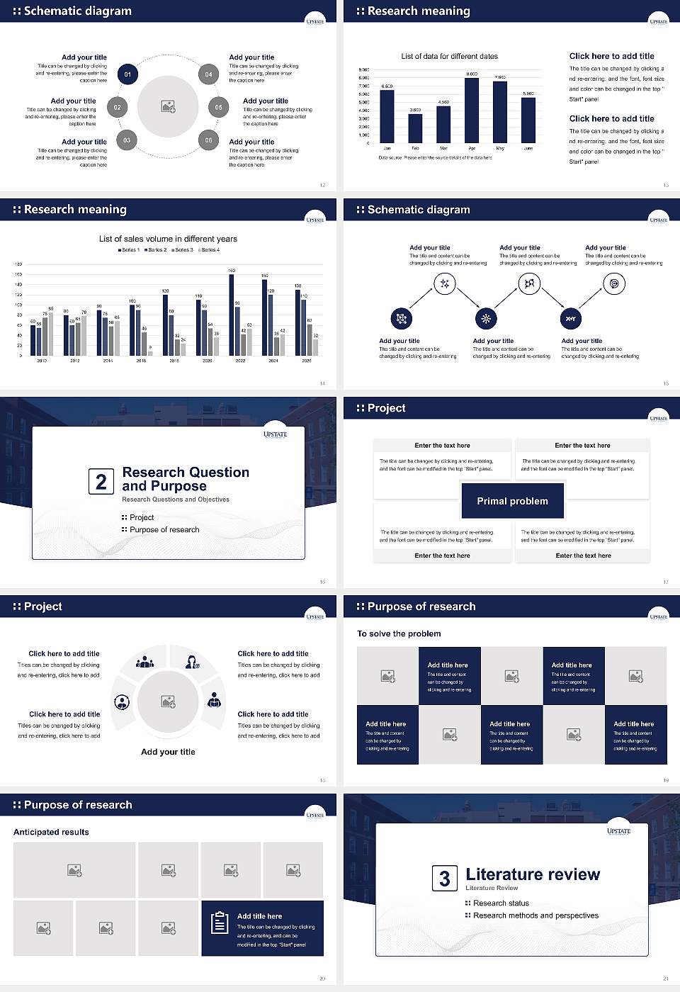 Upstate Medical University Graduation Thesis Defense PPT Template16:9 ratio PPT effect preview image3
