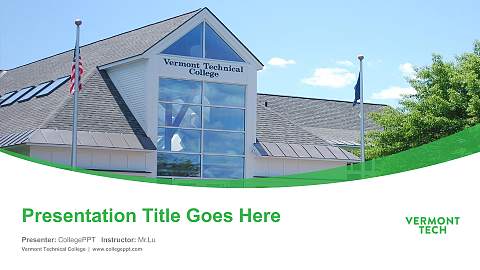 Vermont Technical College Course/Courseware Creation PPT Template