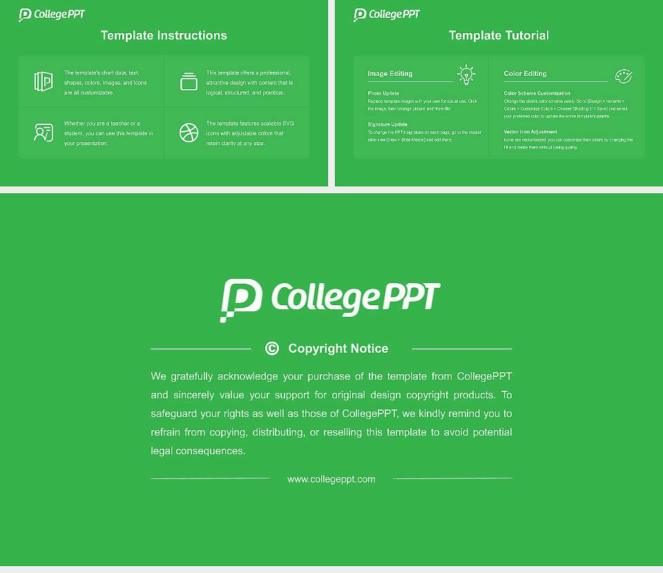 Vermont Technical College Course/Courseware Creation PPT Template16:9 ratio PPT effect preview image5