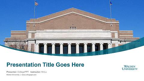 Walden University Course/Courseware Creation PPT Template