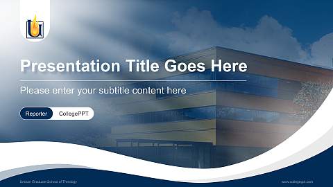 Urshan Graduate School of Theology Lecture Sharing and Networking Event PPT Template