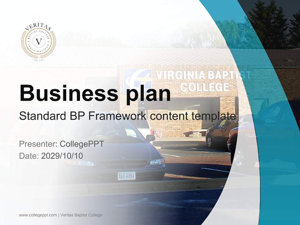 Veritas Baptist College Competition/Entrepreneurship Contest PPT Template4:3 ratio PPT effect preview image9