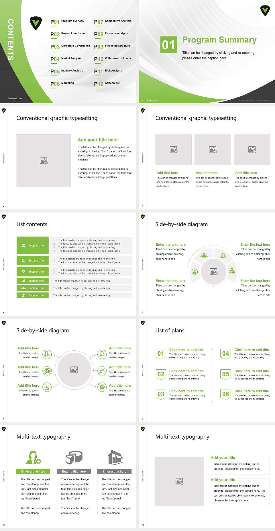 Visible Music College Competition/Entrepreneurship Contest PPT Template4:3 ratio PPT effect preview image2
