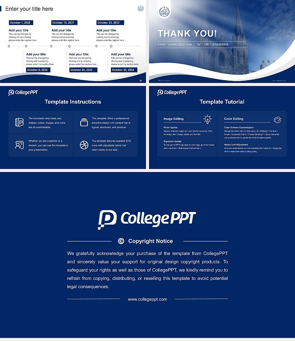 Villanova University Lecture Sharing and Networking Event PPT Template16:9 ratio PPT effect preview image4
