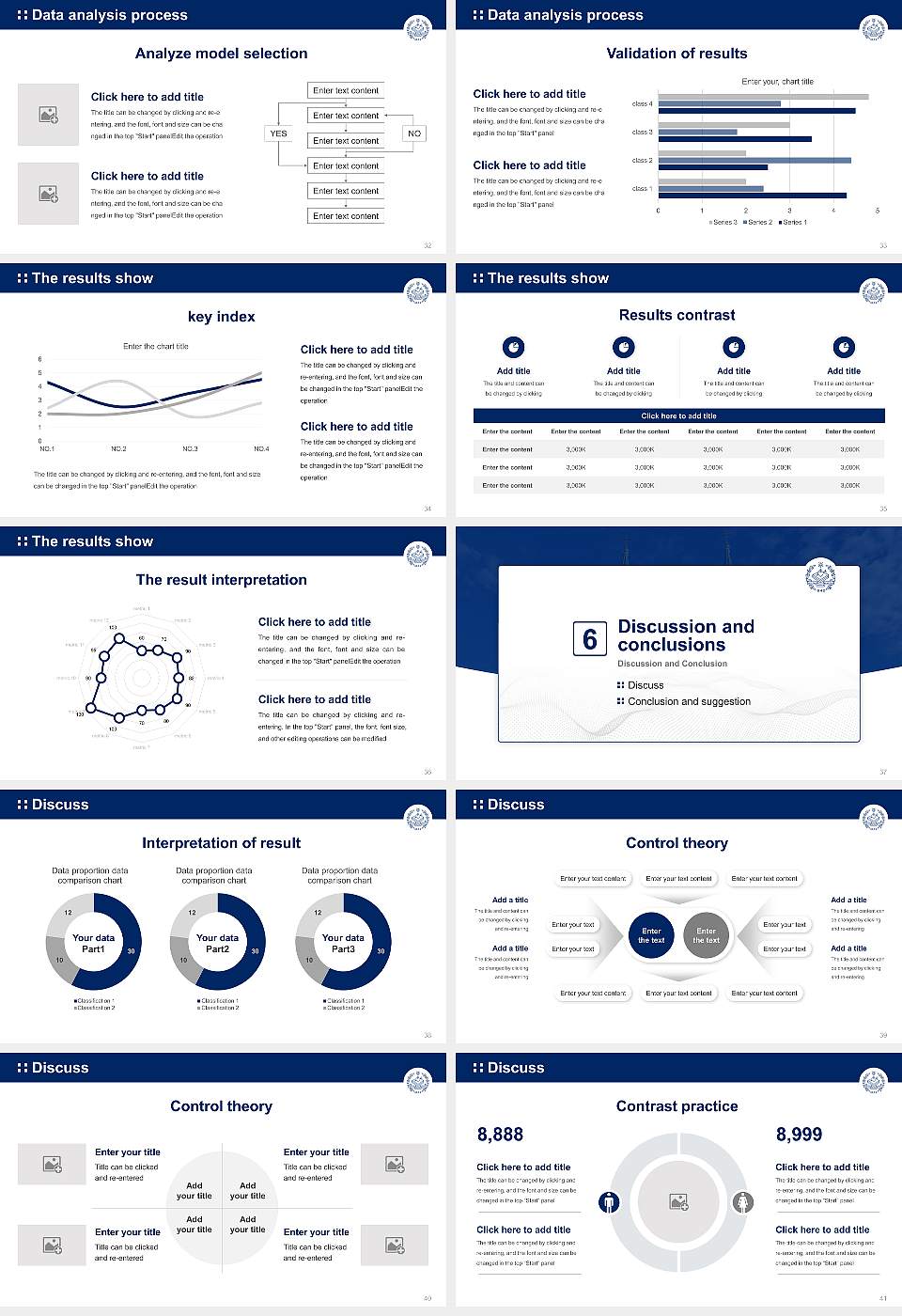 Villanova University Graduation Thesis Defense PPT Template16:9 ratio PPT effect preview image5