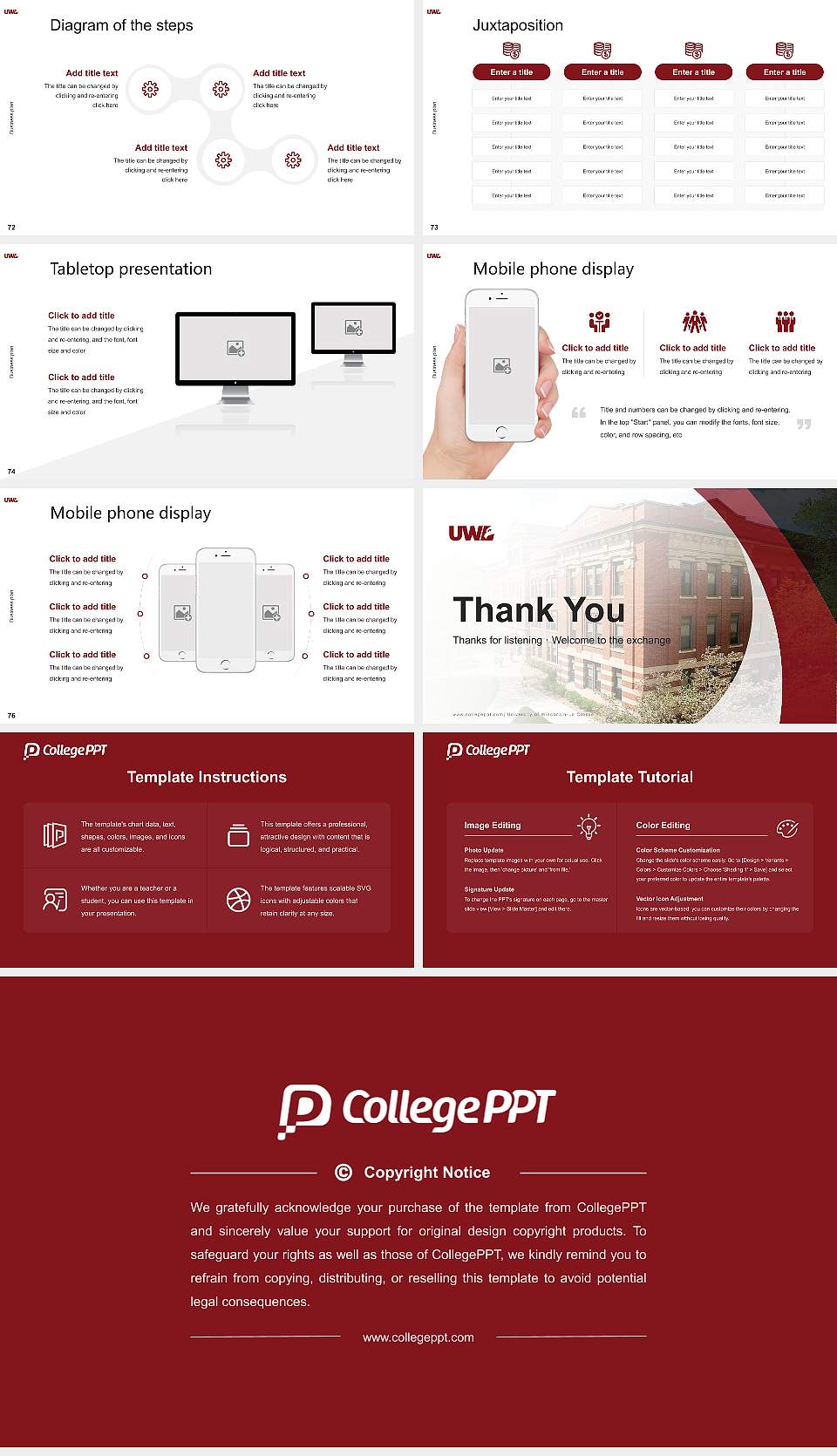 University of Wisconsin-La Crosse Competition/Entrepreneurship Contest PPT Template16:9 ratio PPT effect preview image9