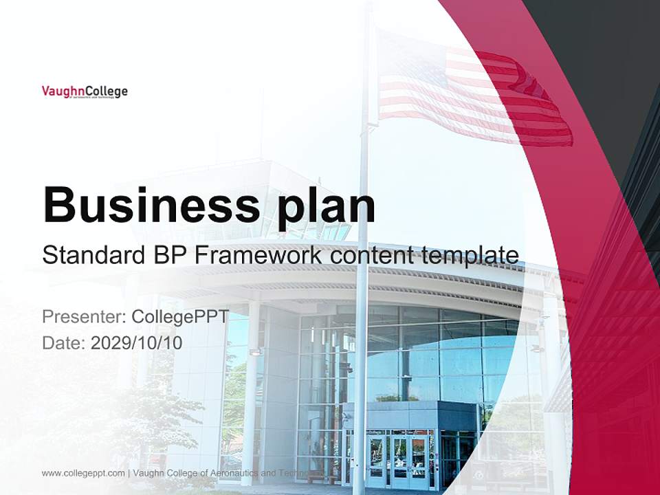 Vaughn College of Aeronautics and Technology Competition/Entrepreneurship Contest PPT Template4:3 ratio PPT effect preview image9