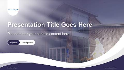 Ursuline College Lecture Sharing and Networking Event PPT Template