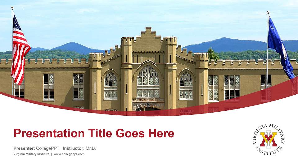 Virginia Military Institute Course/Courseware Creation PPT Template16:9 ratio PPT effect preview image