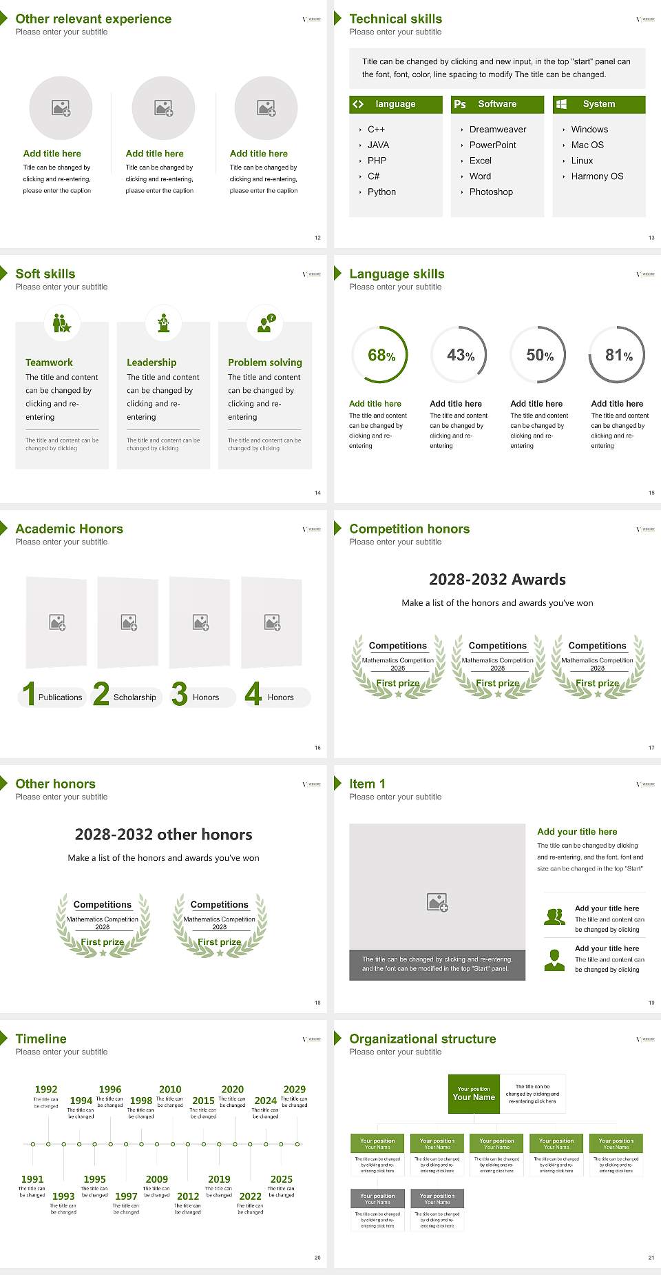 Vermont Law School Resume PPT Template4:3 ratio PPT effect preview image3