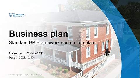 Voorhees College Competition/Entrepreneurship Contest PPT Template