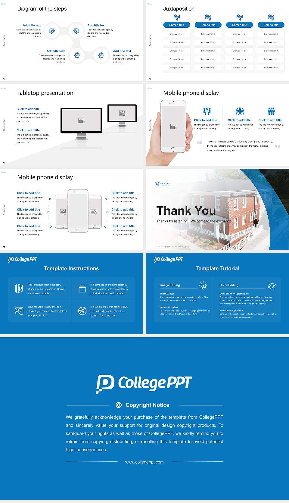 Voorhees College Competition/Entrepreneurship Contest PPT Template16:9 ratio PPT effect preview image9