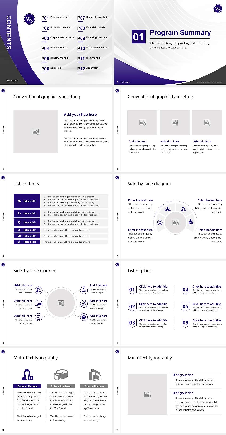 University of Western States Competition/Entrepreneurship Contest PPT Template4:3 ratio PPT effect preview image2