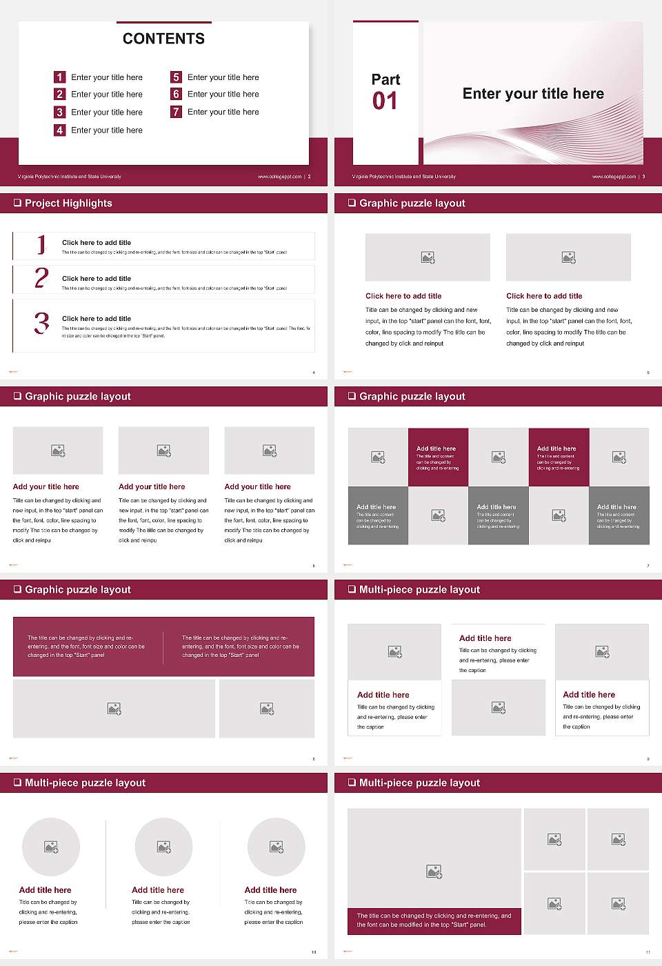 Virginia Polytechnic Institute and State University General Purpose PPT Template16:9 ratio PPT effect preview image2