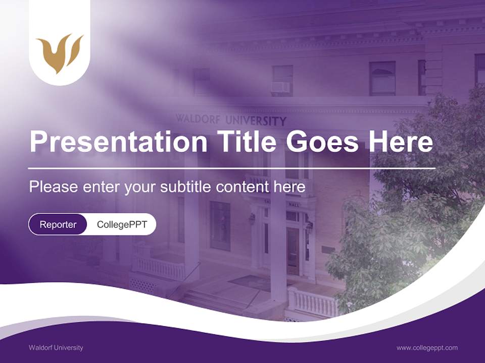 Waldorf University Lecture Sharing and Networking Event PPT Template4:3 ratio PPT effect preview image4