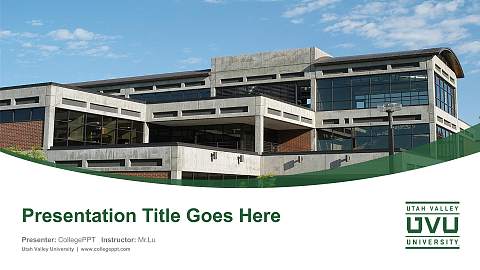 Utah Valley University Course/Courseware Creation PPT Template