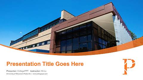 University of Wisconsin-Platteville Course/Courseware Creation PPT Template