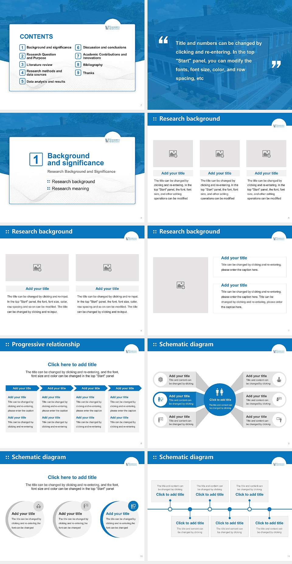 Voorhees College Graduation Thesis Defense PPT Template4:3 ratio PPT effect preview image2