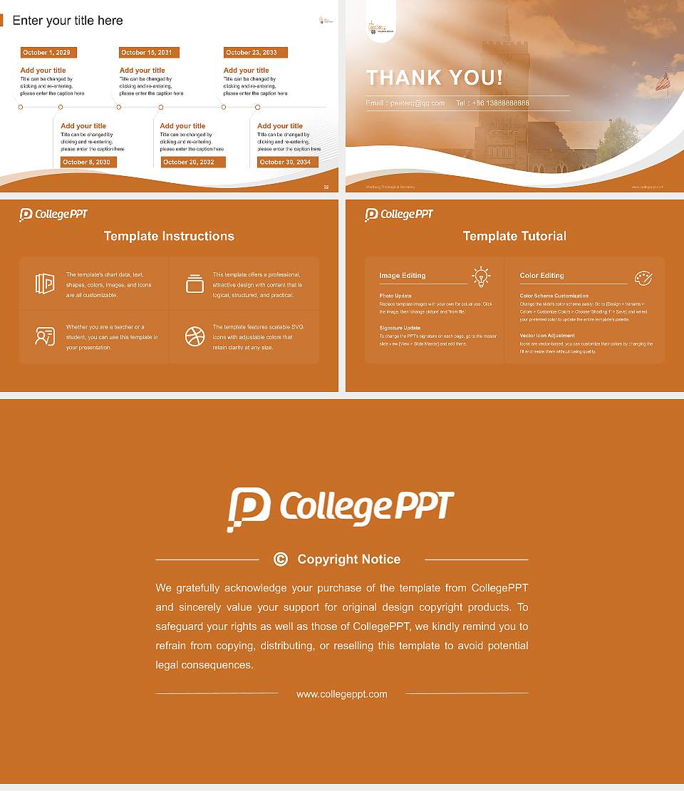 Wartburg Theological Seminary Lecture Sharing and Networking Event PPT Template16:9 ratio PPT effect preview image4
