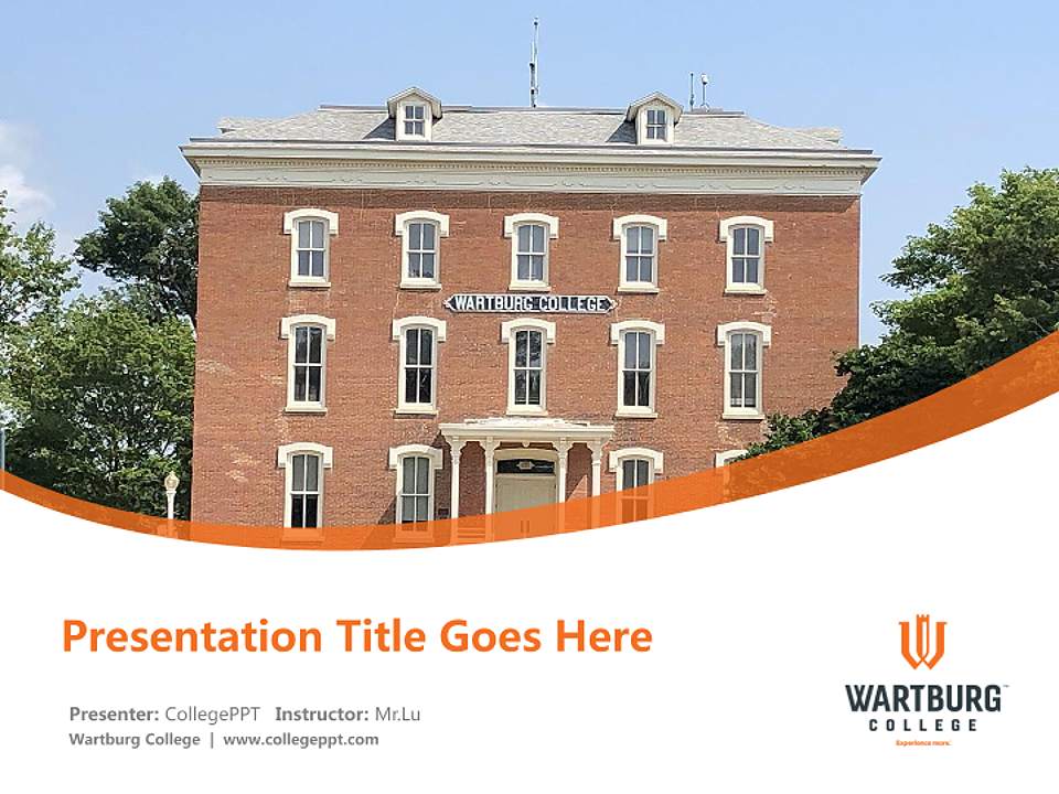 Wartburg College Course/Courseware Creation PPT Template4:3 ratio PPT effect preview image5
