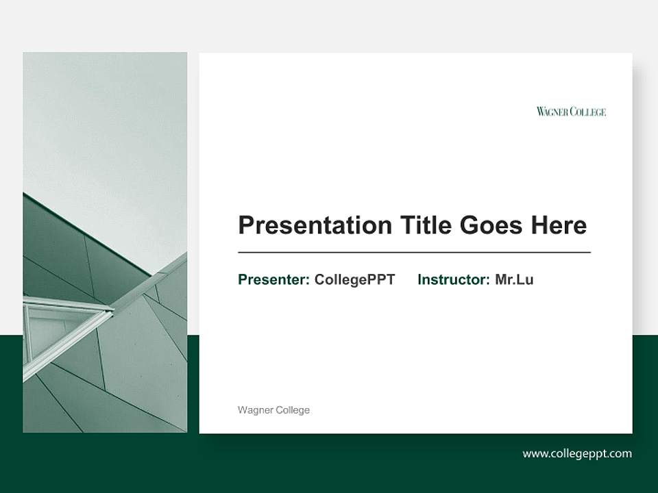 Wagner College General Purpose PPT Template4:3 ratio PPT effect preview image6