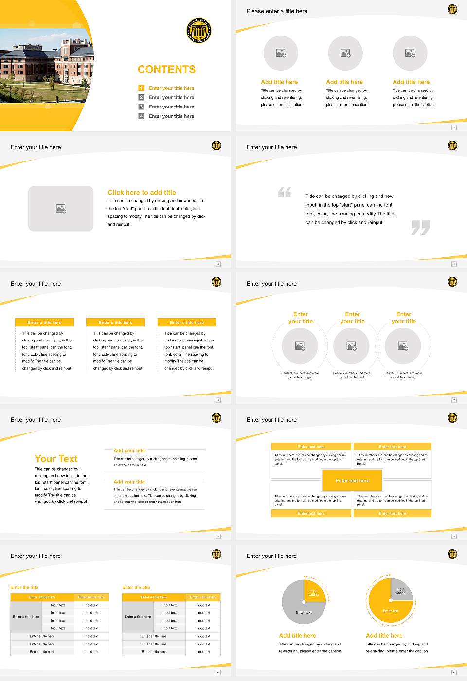 Virginia Commonwealth University Course/Courseware Creation PPT Template16:9 ratio PPT effect preview image2