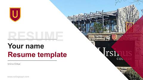 Ursinus College Resume PPT Template